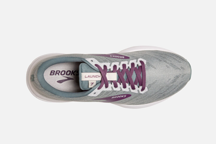 Brooks Launch 7 Road Loopschoenen Dames - Grijs/Paars - 834052CNF